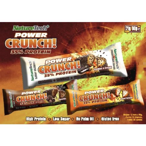 Pro CRUNCH Cookies & Cream 60g (12 szelet/doboz)
