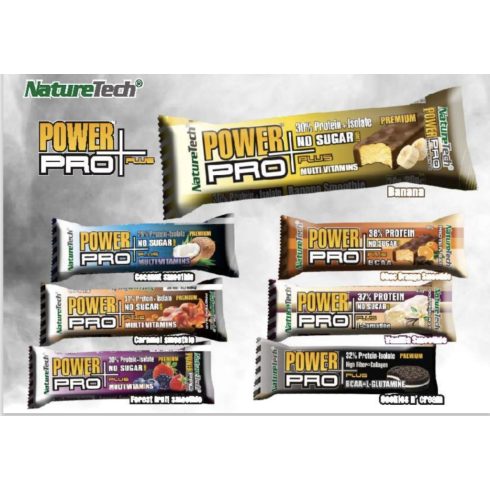 POWER PRO PROTEIN PLUS FOREST FRUIT 80g (12 szelet/doboz)