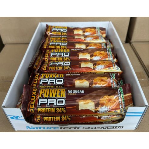 POWER PRO DELUXE N/S SALTED CARAMELL 80g (24 szelet/doboz)