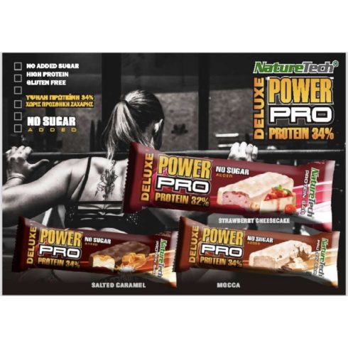 POWER PRO DELUXE N/S SALTED CARAMELL 80g (24 szelet/doboz)