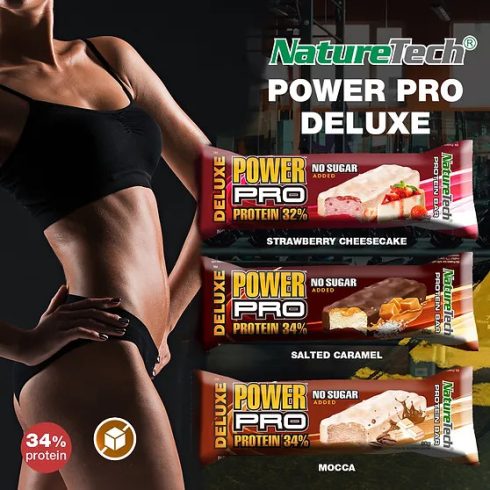 POWER PRO DELUXE N/S SALTED CARAMELL 80g (24 szelet/doboz)