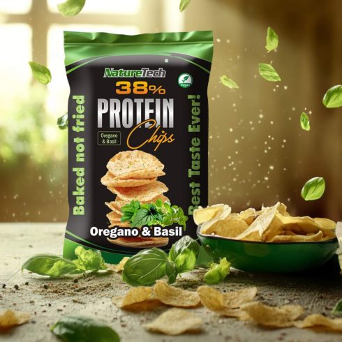 POWER PRO 40% CHIPS Oregano - Basil 50g (8 zacskó/karton)