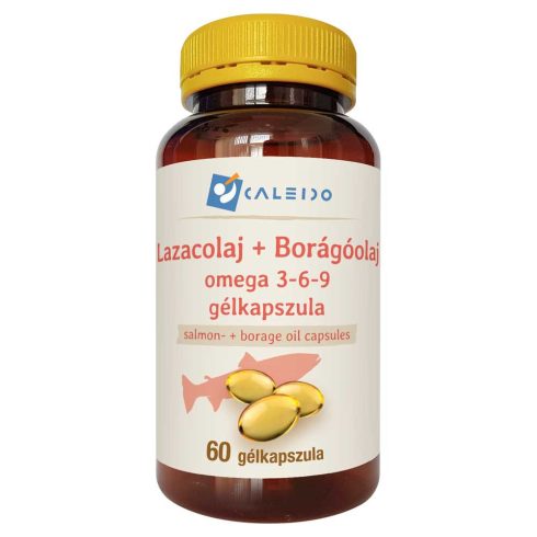 Caleido LAZACOLAJ + BORÁGÓOLAJ omega 3-6-9 gélkapszula 60 db