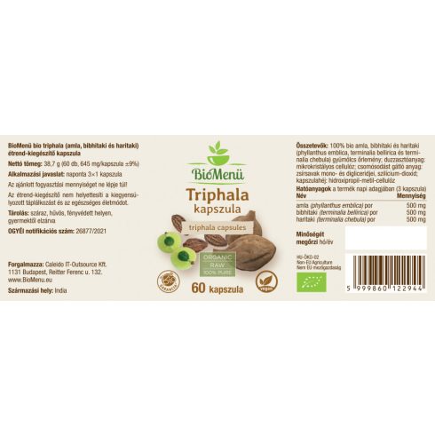 BioMenü BIO TRIPHALA kapszula 60 db