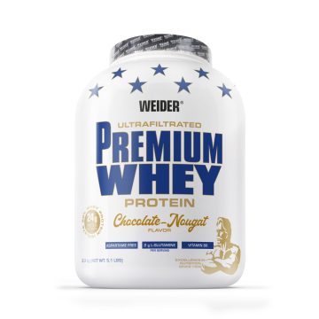  Weider Premium Whey Protein fehérjepor csokoládé-nugát 2,3 kg