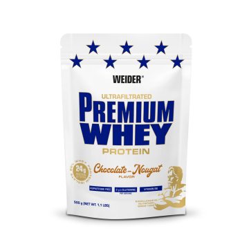   Weider Premium Whey Protein fehérjepor  csokoládé-nugát 500 g