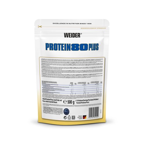 Weider Protein 80 Plus fehérjepor - 500 g vanília