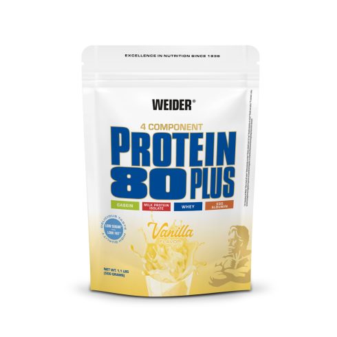 Weider Protein 80 Plus fehérjepor - 500 g vanília