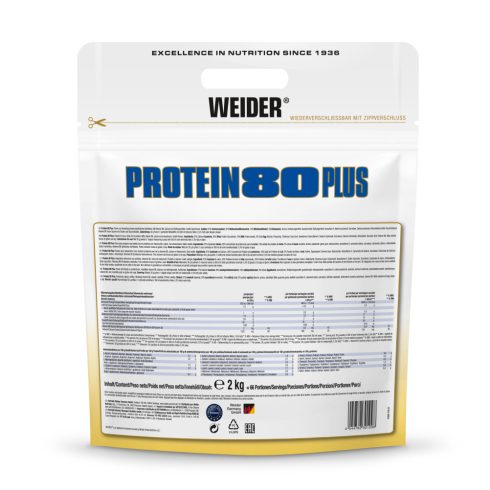 Weider Protein 80 Plus fehérjepor 2 kg vanília