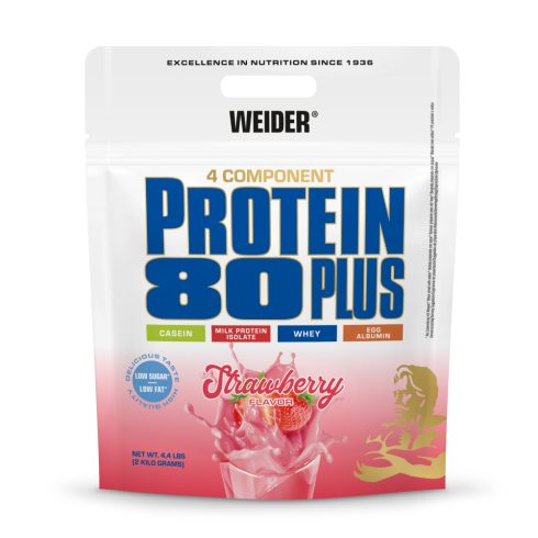 Weider Protein 80 Plus fehérjepor 2 kg eper