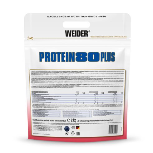 Weider Protein 80 Plus fehérjepor 2 kg eper