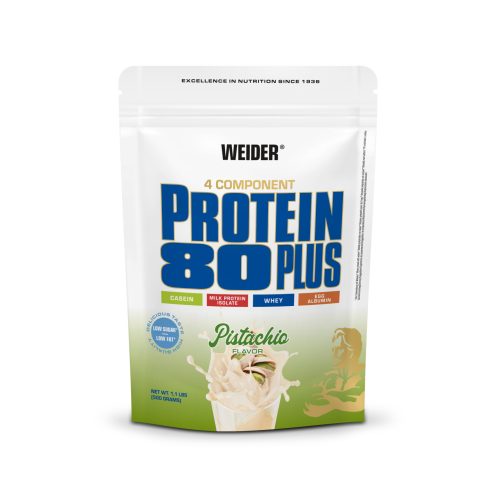 Weider Protein 80 Plus fehérjepor - 500 g pisztácia