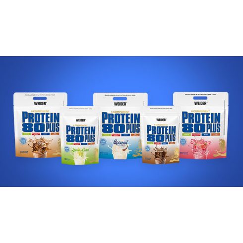 Weider Protein 80 Plus fehérjepor 2 kg erdeigyümölcs-joghurt