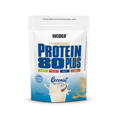 Weider Protein 80 Plus fehérjepor - 500 g kókusz
