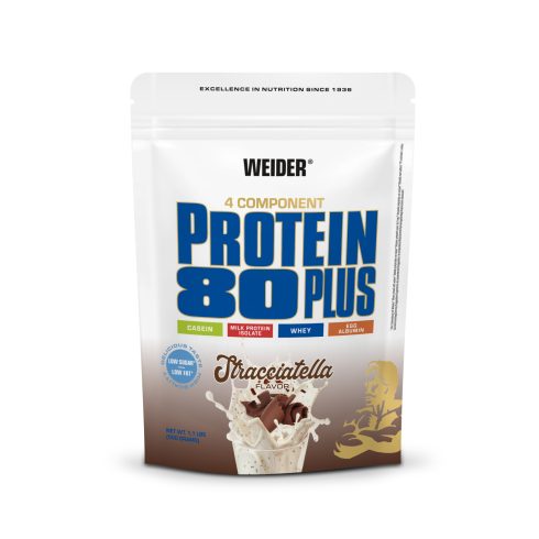 Weider Protein 80 Plus fehérjepor - 500 g sztracsatella