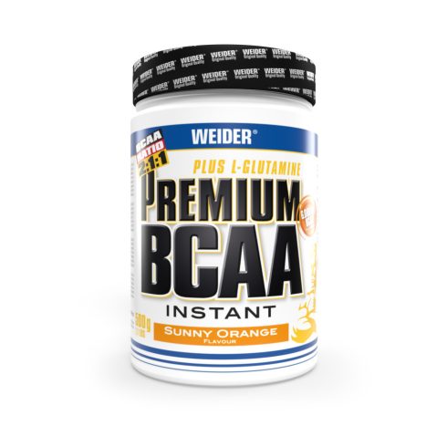 Weider Premium BCAA Instant aminosav Plus L-Glutamin - 500 g narancs