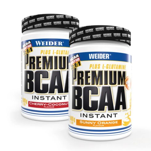 Weider Premium BCAA Instant aminosav Plus L-Glutamin - 500 g narancs