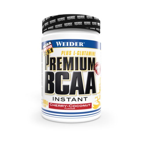 Weider Premium BCAA Instant aminosav Plus L-Glutamin - 500 g cseresznye-kókusz