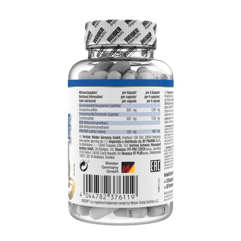 Weider Glucosamine Chondroitin plus MSM ízületvédő kapszula - 120 db