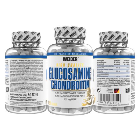 Weider Glucosamine Chondroitin plus MSM ízületvédő kapszula - 120 db