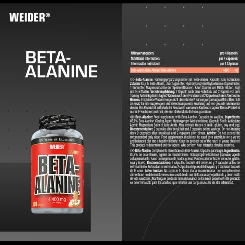 Weider Beta-Alanine aminosav 120 kapszula