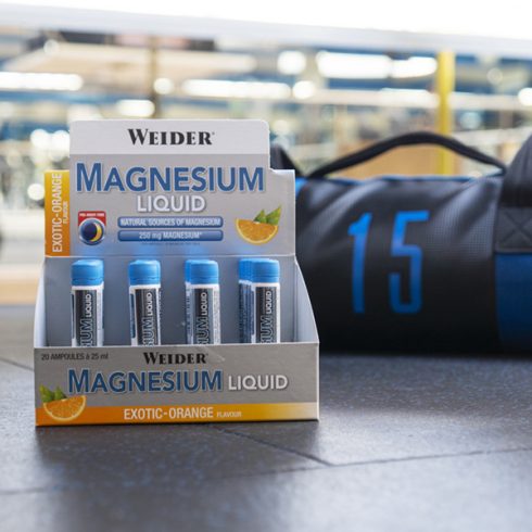 Weider Magnesium Liquid ásványi anyag pótló magnézium ital - egzotikus narancs 500 ml (20x25 ml)
