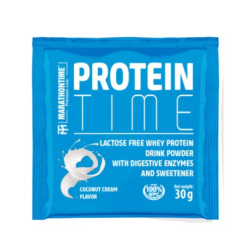 Protein Time Laktózmentes fehérje Kókuszkrémes íz 30g
