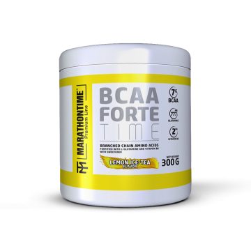   BCAA Forte Time italpor Glutaminnal és B6-vitaminnal - 3 frissítő ízben - citromos jeges-tea íz 300 g