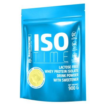 Iso Time Banán yoghurt fehérjeizolátum Laktózmentes 900g