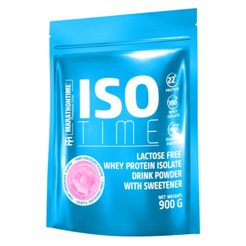 Iso Time Laktózmentes fehérjeizolátum - 3 kiszerelésben 5 ízben - Pink Csokoládé  900g