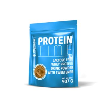   Protein Time - Laktózmentes Fehérje koncentrátum 12 ízben -  sós karamell 907 g