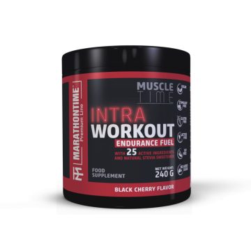   Intra Workout koffeinmentes energizáló, 25 értékes összetevővel cseresznye íz 240 g