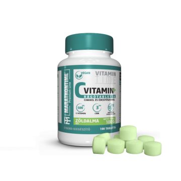   C-vitamin Rágótabletta - Spirulinával és Cinkkel - Zöldalma ízben