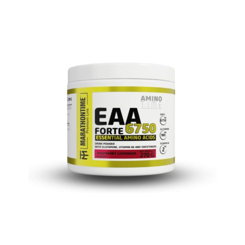 EAA Forte – esszenciális aminosav italpor, L-Glutaminnal, Steviaval  málna-limonádé