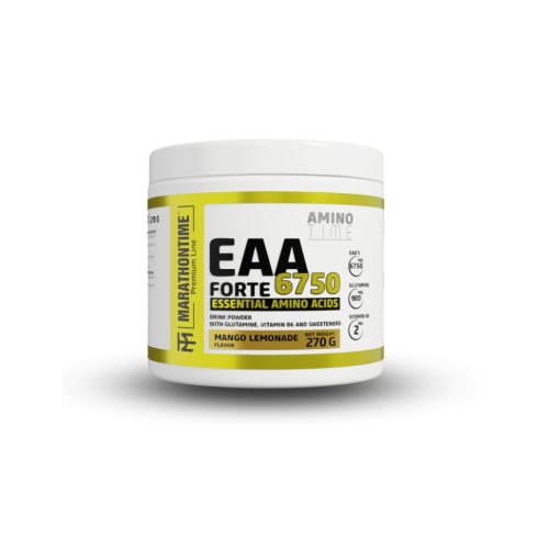 EAA Forte – esszenciális aminosav italpor, L-Glutaminnal, Steviaval mangó-limonádé