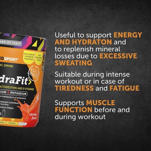 Namedsport HydraFit hipotóniás elektrolit italpor - 400g - vérnarancs