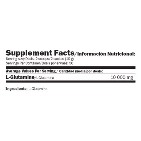 L-Glutamine 500 g ízesítetlen