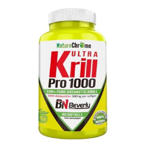 Beverly Ultra Krill PRO 1000 – 100% tisztaságú krill olaj – 60 darab lágyzselatin kapszula