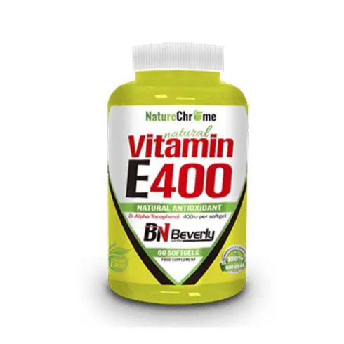 Beverly Natural Vitamin E400 – vitamin és antioxidáns – 60 db lágyzselatin kapszula