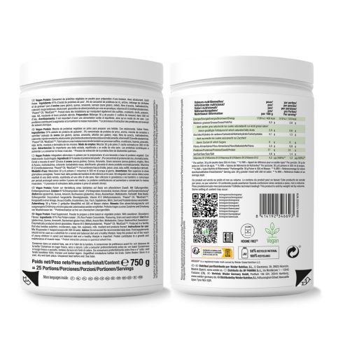 Weider Vegan Protein vegán fehérjepor - 750 g eper