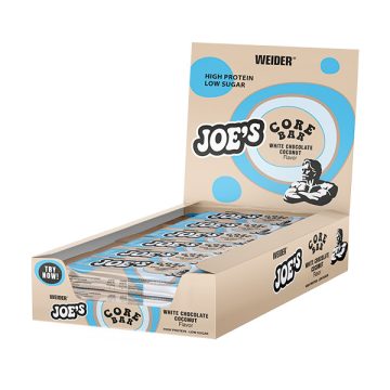   Weider JOE'S Core Bar 45 g fehércsoki-kókusz 12 szelet