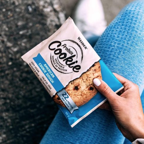Weider Protein Cookie 90 g vegán fehérje süti csokis keksz 12 db